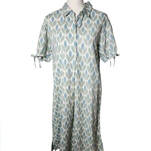 Cracker Barrel Geo Floral Pocketed Maxi Dress Nwt Size Small